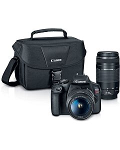 Canon - EOS Rebel T7 DSLR Camera Kit with 18-55mm and 75-300mm Lenses - 2727C021