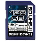 Delkin Devices - 128GB SDXC UHS-II V90 U3 Speed Rating Digital Memory Card