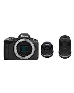 Canon - EOS R50 Mirrorless Camera with 18-45mm and 55-210mm Lenses