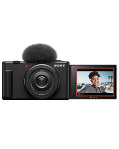 Sony - ZV-1F Vlogging Camera - Black
